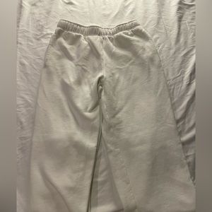 TNA white joggers